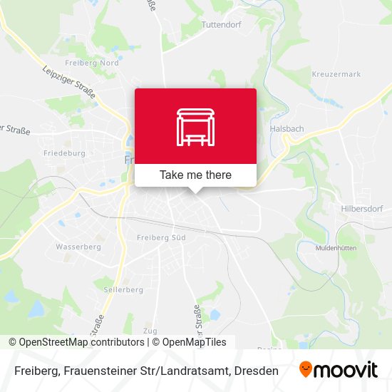 Карта Freiberg, Frauensteiner Str / Landratsamt