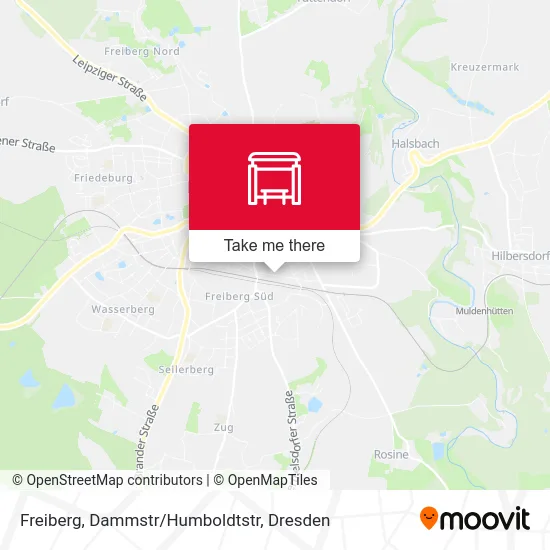 Карта Freiberg, Dammstr/Humboldtstr