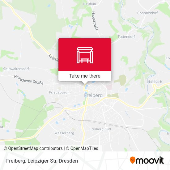 Карта Freiberg, Leipziger Str