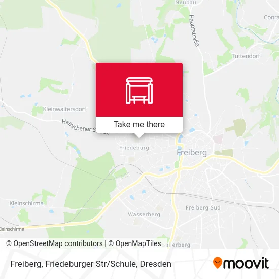 Карта Freiberg, Friedeburger Str / Schule