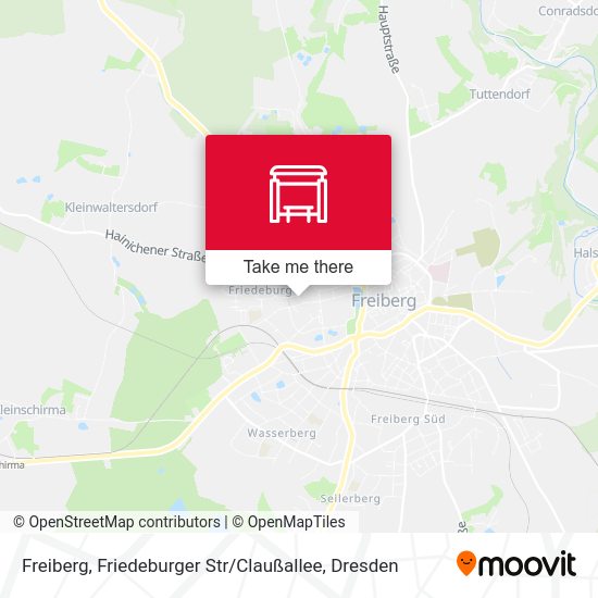 Карта Freiberg, Friedeburger Str / Claußallee