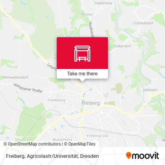 Карта Freiberg, Agricolastr / Universität