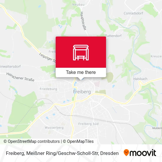 Карта Freiberg, Meißner Ring / Geschw-Scholl-Str