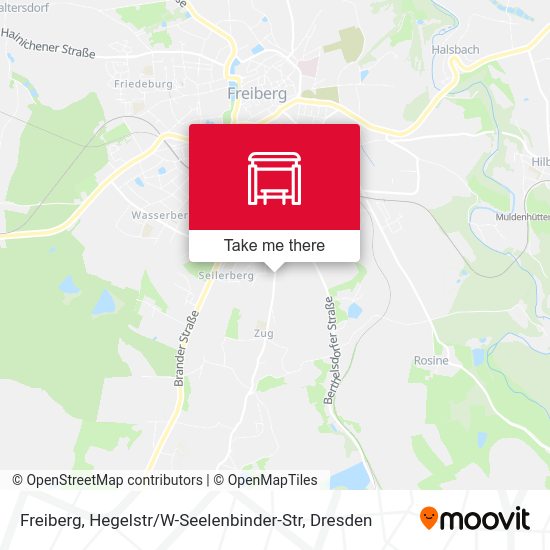 Карта Freiberg, Hegelstr / W-Seelenbinder-Str