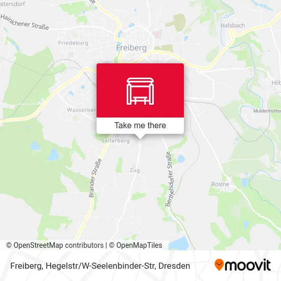 Карта Freiberg, Hegelstr / W-Seelenbinder-Str