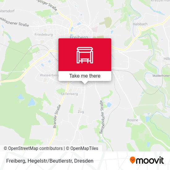 Карта Freiberg, Hegelstr/Beutlerstr