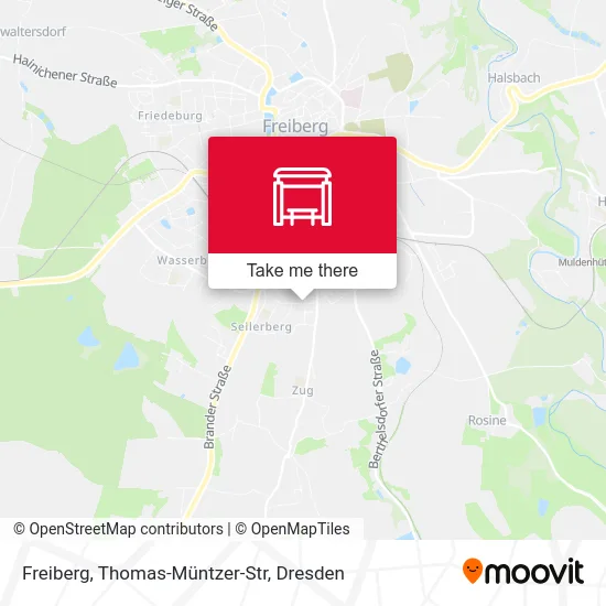 Карта Freiberg, Thomas-Müntzer-Str