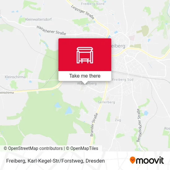 Карта Freiberg, Karl-Kegel-Str / Forstweg