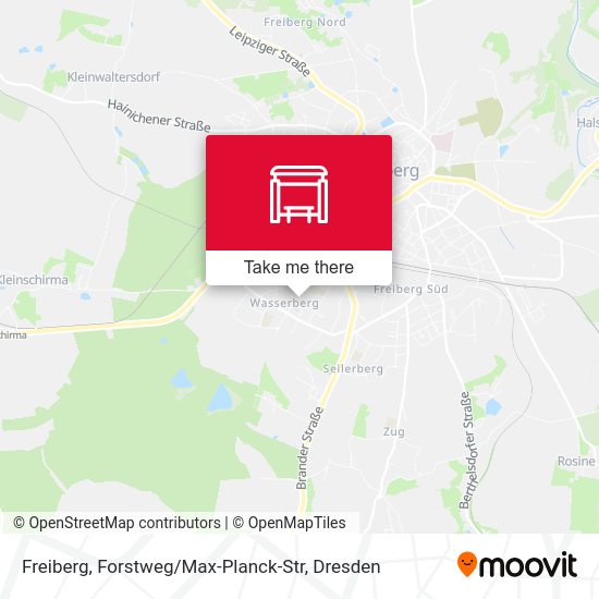 Карта Freiberg, Forstweg / Max-Planck-Str