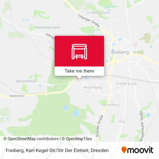 Карта Freiberg, Karl-Kegel-Str / Str Der Einheit