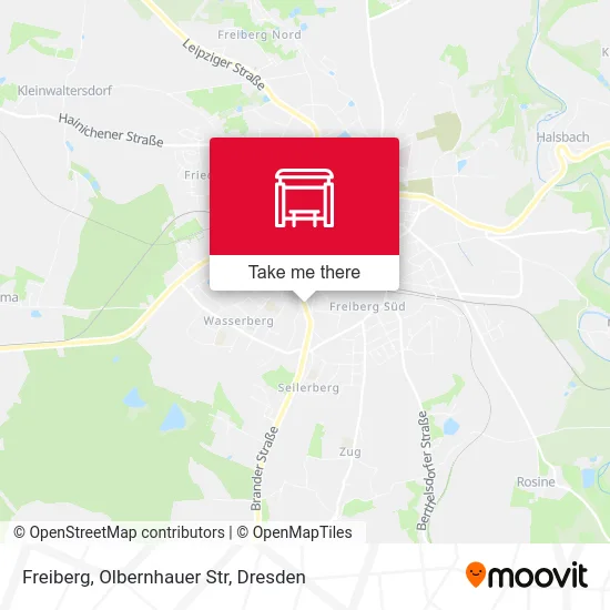 Карта Freiberg, Olbernhauer Str