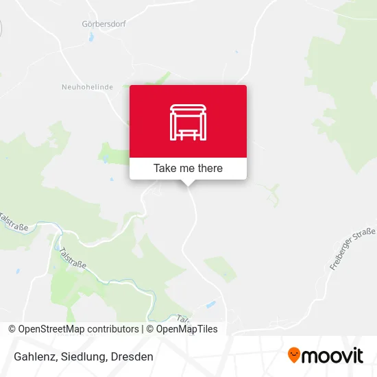 Карта Gahlenz, Siedlung