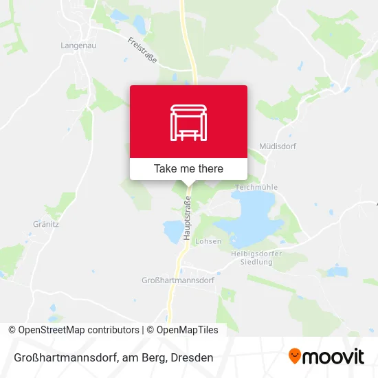 Карта Großhartmannsdorf, am Berg