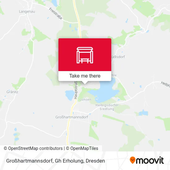 Карта Großhartmannsdorf, Gh Erholung
