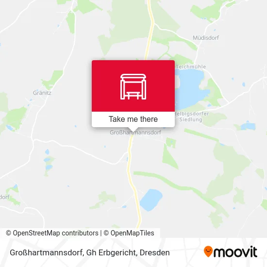 Карта Großhartmannsdorf, Gh Erbgericht