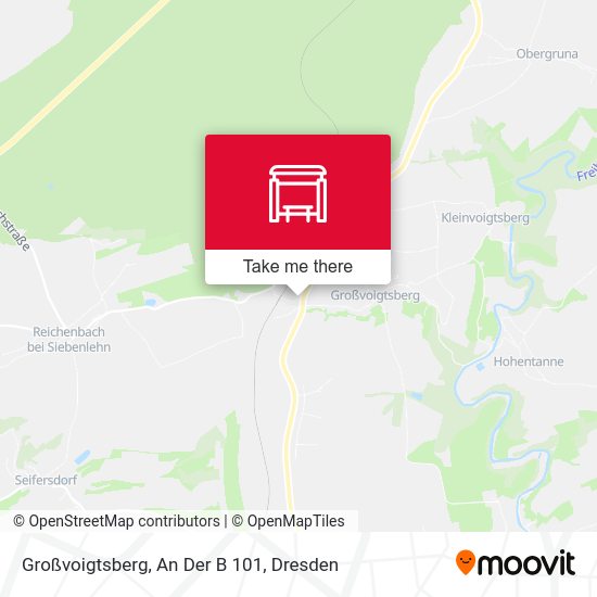 Карта Großvoigtsberg, An Der B 101