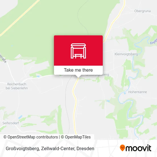Карта Großvoigtsberg, Zellwald-Center