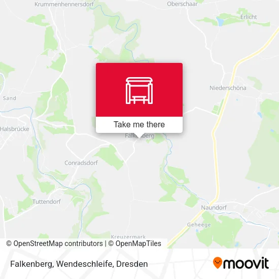 Карта Falkenberg, Wendeschleife