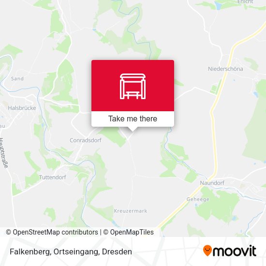 Карта Falkenberg, Ortseingang