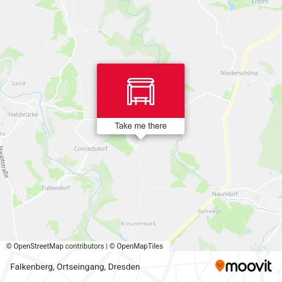Карта Falkenberg, Ortseingang