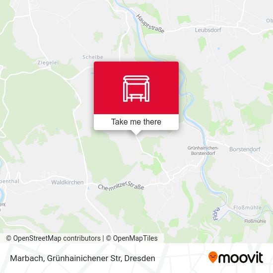 Карта Marbach, Grünhainichener Str
