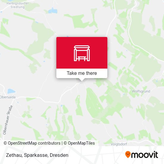 Карта Zethau, Sparkasse