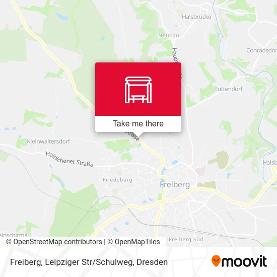 Карта Freiberg, Leipziger Str / Schulweg