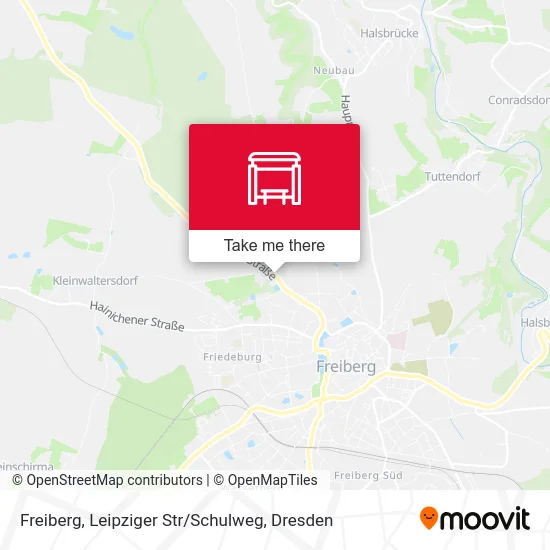 Карта Freiberg, Leipziger Str / Schulweg