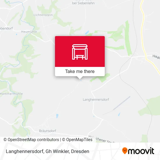 Карта Langhennersdorf, Gh Winkler