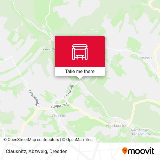 Карта Clausnitz, Abzweig