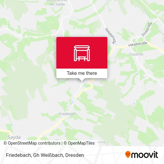 Карта Friedebach, Gh Weißbach