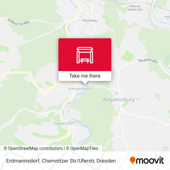 Карта Erdmannsdorf, Chemnitzer Str / Uferstr