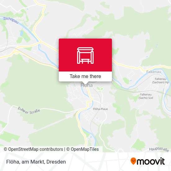 Карта Flöha, am Markt