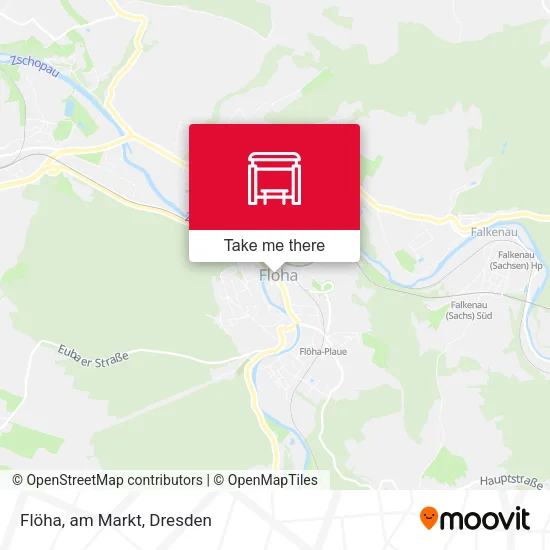 Карта Flöha, am Markt