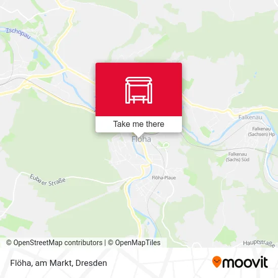 Карта Flöha, am Markt