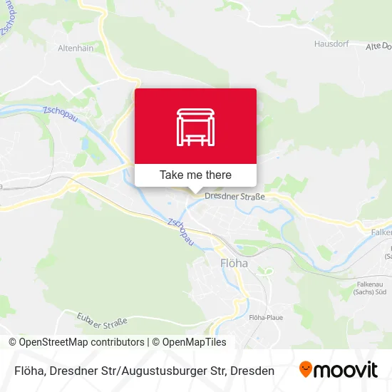 Карта Flöha, Dresdner Str / Augustusburger Str