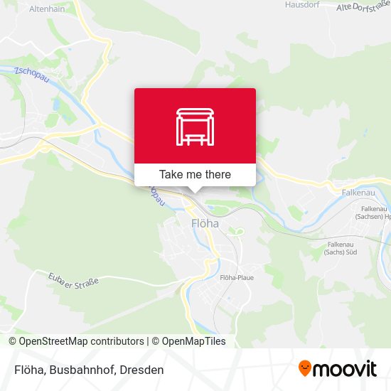 Карта Flöha, Busbahnhof