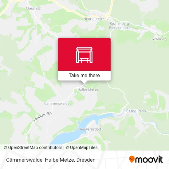 Карта Cämmerswalde, Halbe Metze