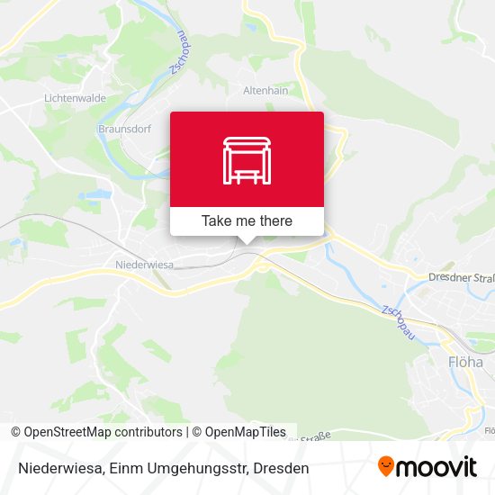 Карта Niederwiesa, Einm Umgehungsstr