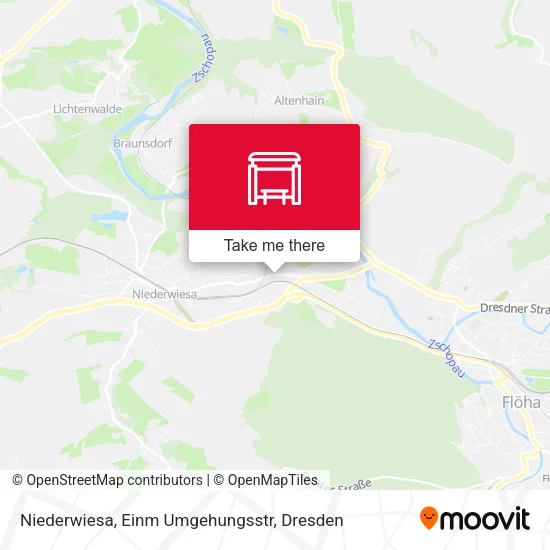 Карта Niederwiesa, Einm Umgehungsstr