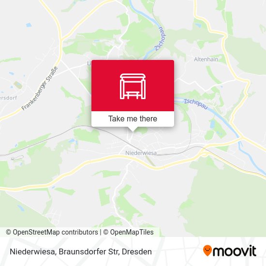 Карта Niederwiesa, Braunsdorfer Str