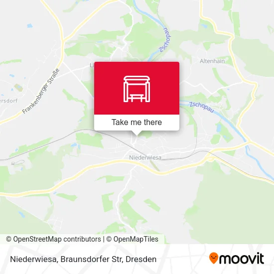 Карта Niederwiesa, Braunsdorfer Str