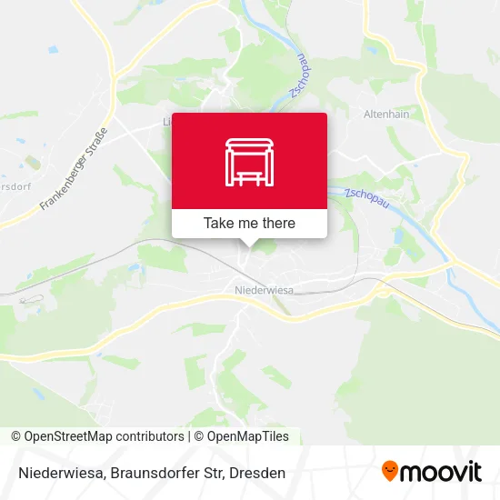 Карта Niederwiesa, Braunsdorfer Str