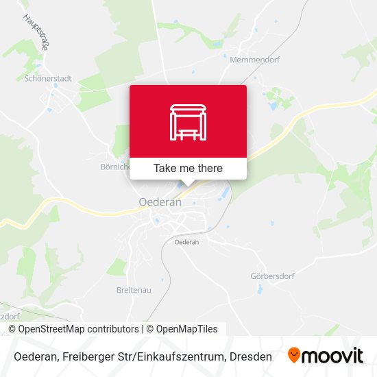 Карта Oederan, Freiberger Str / Einkaufszentrum
