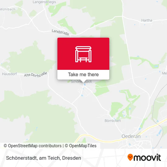 Карта Schönerstadt, am Teich