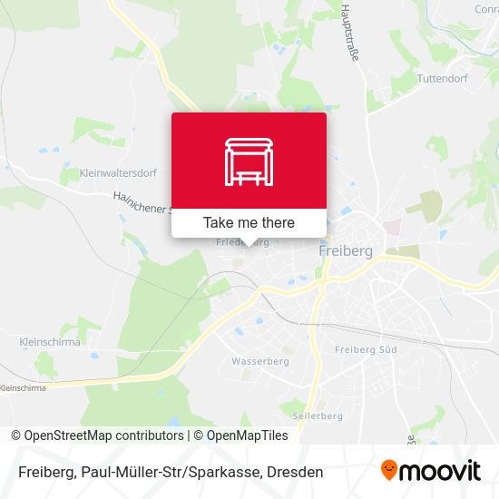 Карта Freiberg, Paul-Müller-Str / Sparkasse