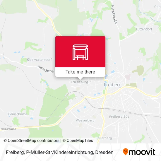 Карта Freiberg, P-Müller-Str / Kindereinrichtung