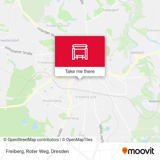Карта Freiberg, Roter Weg