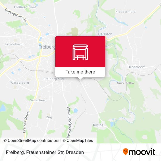 Карта Freiberg, Frauensteiner Str