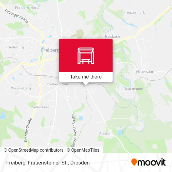 Карта Freiberg, Frauensteiner Str